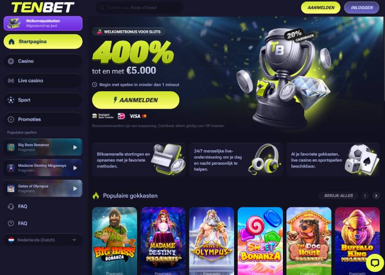 Tenbet beste bookmakers zonder Cruks