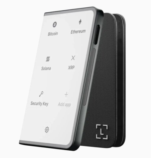 The Ledger Stax cold wallet