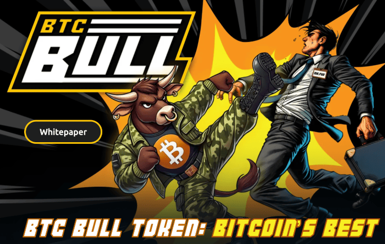 BTC BULL – geriausias memecoin’as Bitcoin investuotojams