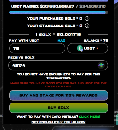 Buy $SOLX today 