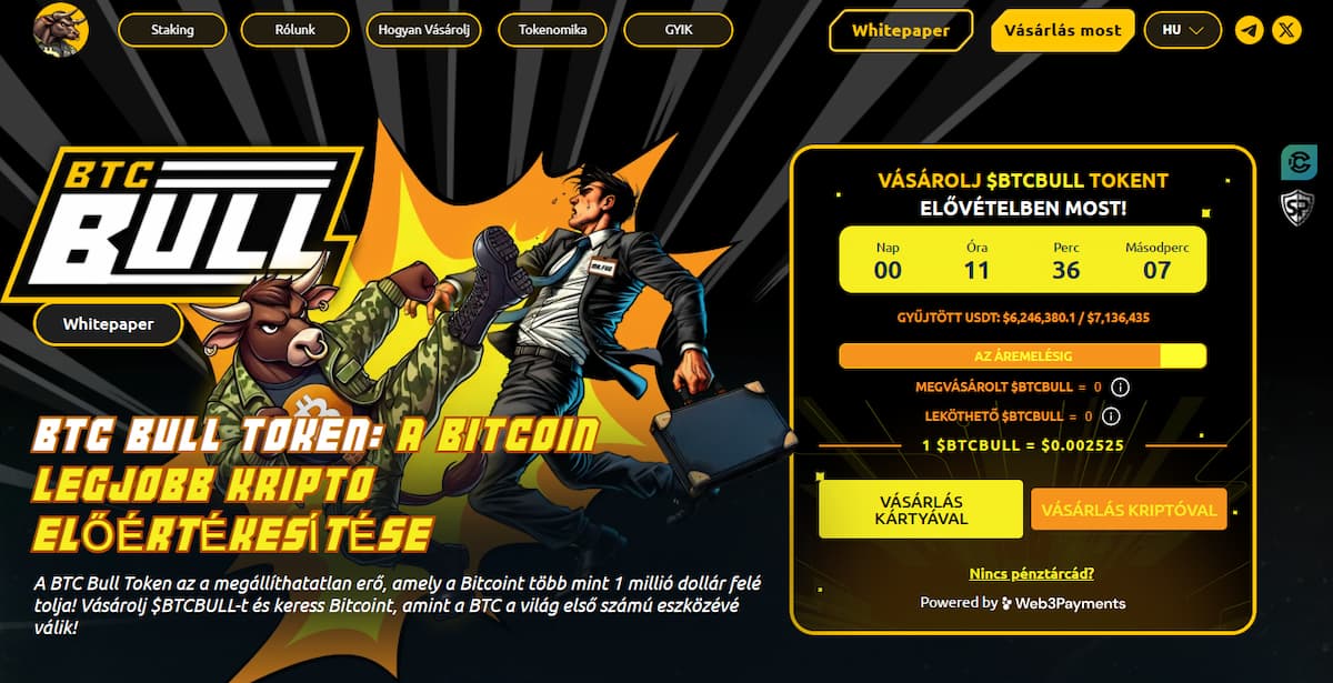 BTC Bull Token – El memecoin con el que puedes minar Bitcoin