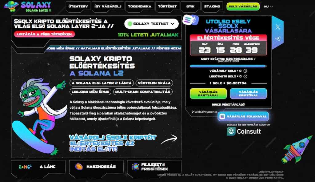 Solaxy – Az előértékesítés sztárja