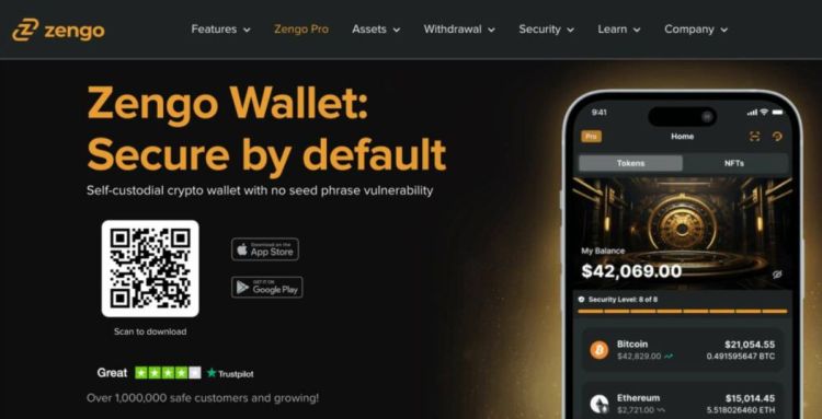 3. Zengo – Viena Saugiausių Multiparty Computation Kriptovaliutų Piniginių Pradedantiesiems