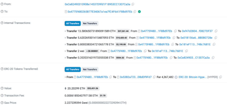 Un vaļi ir ielēkuši Bitcoin Hyper sarunā