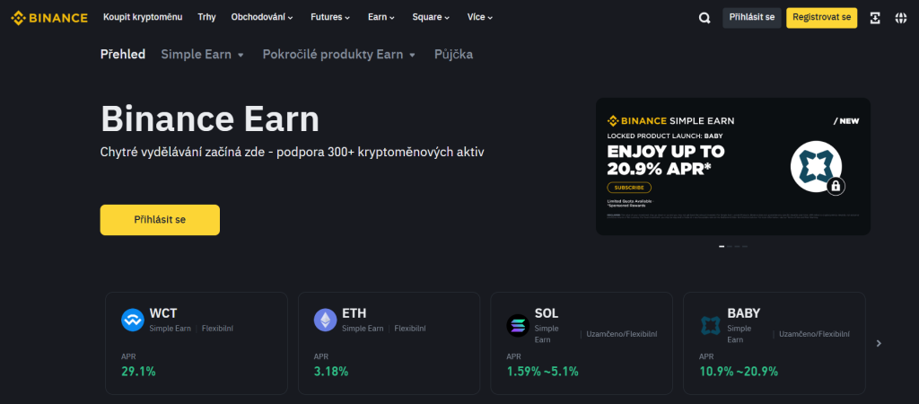 obchodování na burze pro začátečníky - Binance