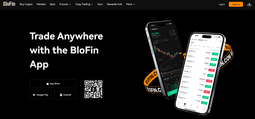 Platforma pro obchodování na burze pro začátečníky - BloFin.