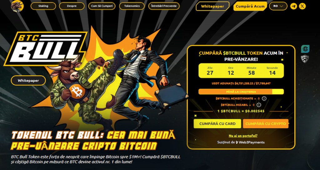 BTC Bull (BTCB): Profitând de avântul Bitcoin