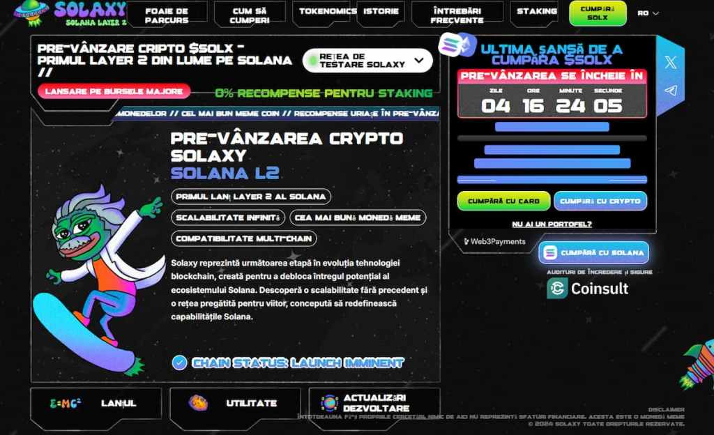 Ecosistemul Solaxy, alimentat de tokenul SOLX