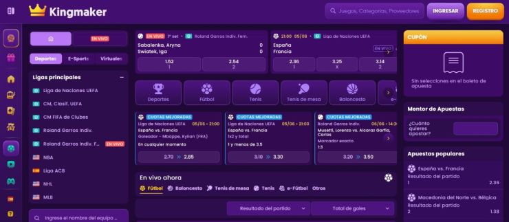 Kingmaker incluye todos los pronósticos de la Copa del Rey para apostar online