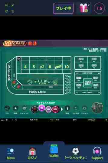 オンラインカジノゲームの種類クラップス