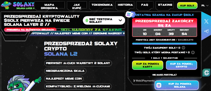 najlepsze kryptowaluty poniżej 1 USD solaxy