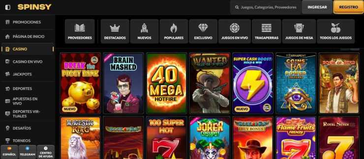 Spinsy es el mejor casino para jugar a títulos como los de Pragmatic Play
