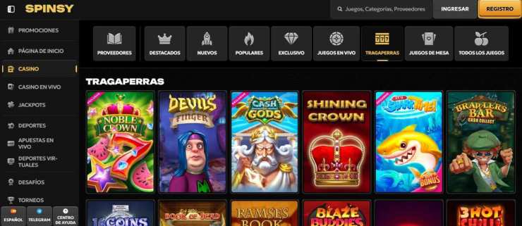 Spinsy es el casino con tragaperras de dinero real más recomendado en España