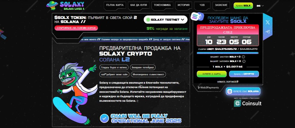 Защо Solaxy ($SOLX) е алткойнът, който трябва да наблюдавате