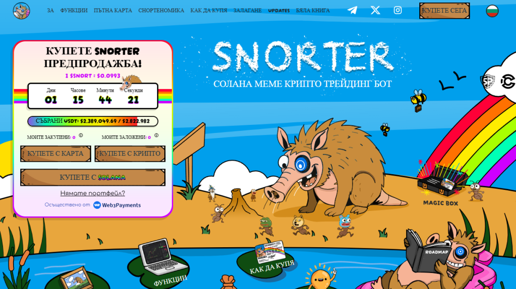 Snorter Token ($SNORT) – нова възможност за 3х печалба благодарение на формацията "чаша и дръжка"