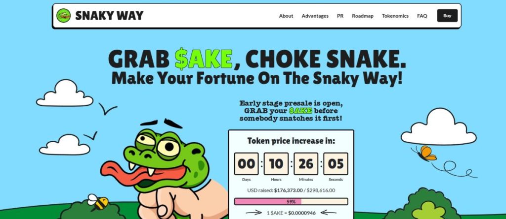 7. Snakyway – Gamificirani meme token s AI zaštitom i play‑to‑earn nagradama
