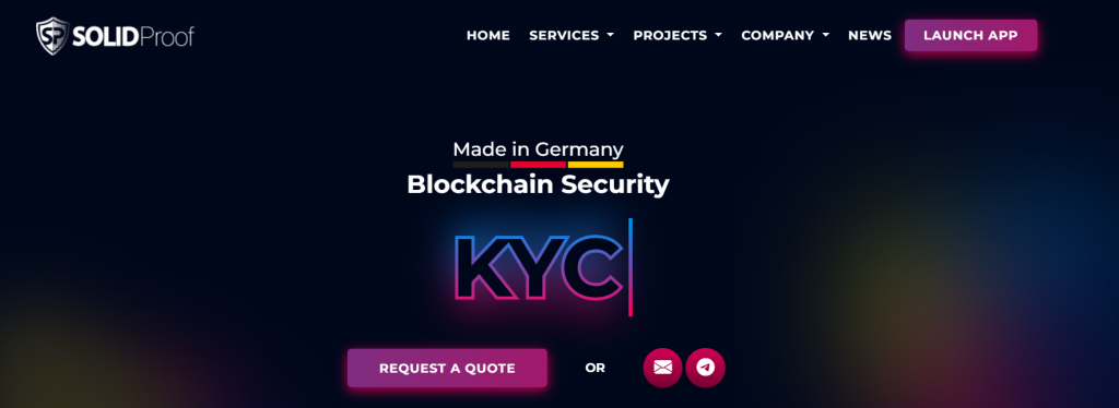 Solidproof - známá platforma pro bezpečnostní audity.