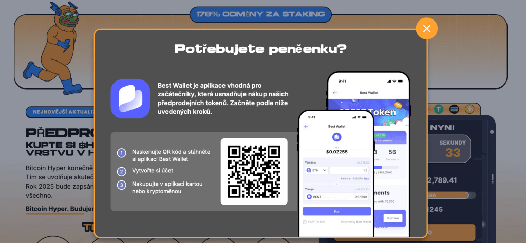 Krypto peněženka Best Wallet