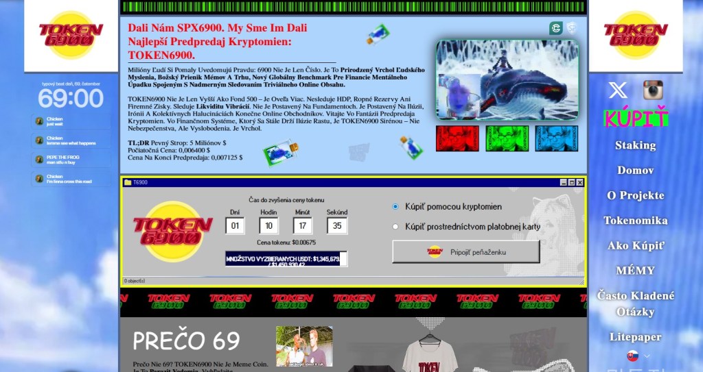 TOKEN6900 ($TOKEN6900): mémová raketa s plánom na reálne využitie