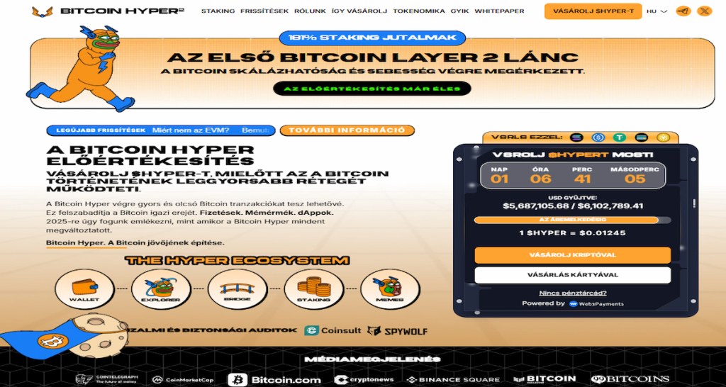 Bitcoin Hyper ($HYPER): A Szatirikus Kripto, Ami Valódi Hasznot Hoz