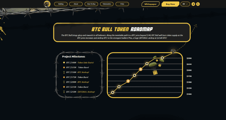 Bitcoin taikosi į $116 000 – BTCBULL gali kilti kartu