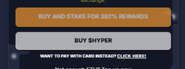 Bitcoin Hyper staking rewards