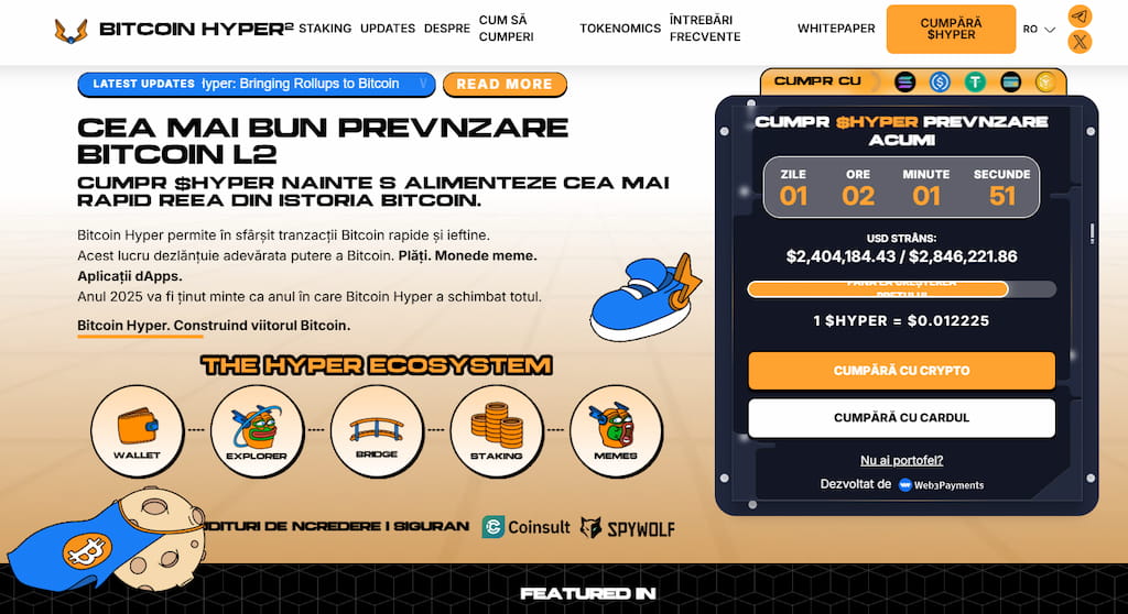 Bitcoin Hyper – Memecoin Layer‑2 cu infrastructură și potențial uriaș