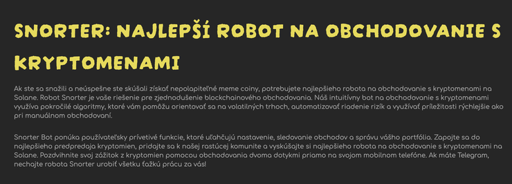 snorter bot