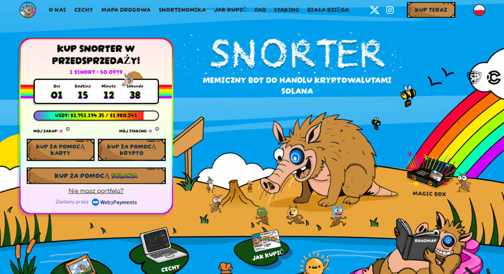 Snorter Token ($SNORT) – nowa szansa na 3x dzięki formacji filiżanki z uchem