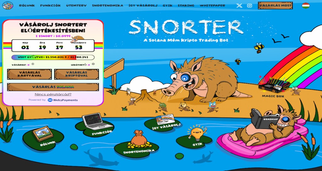 Snorter ($SNORT) – Az új arc, aki kiszagolja a pumpát