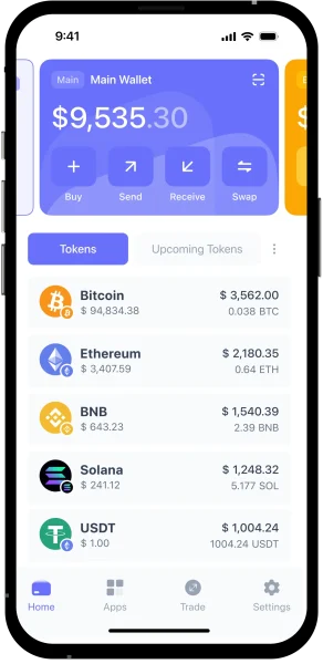 Nadopunite wallet s ETH, USDT ili SOL