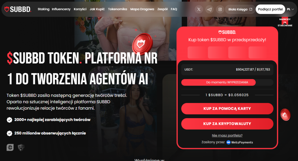 4. SUBBD Token: AI dla twórców — ekonomia kreatorów pod sterydami