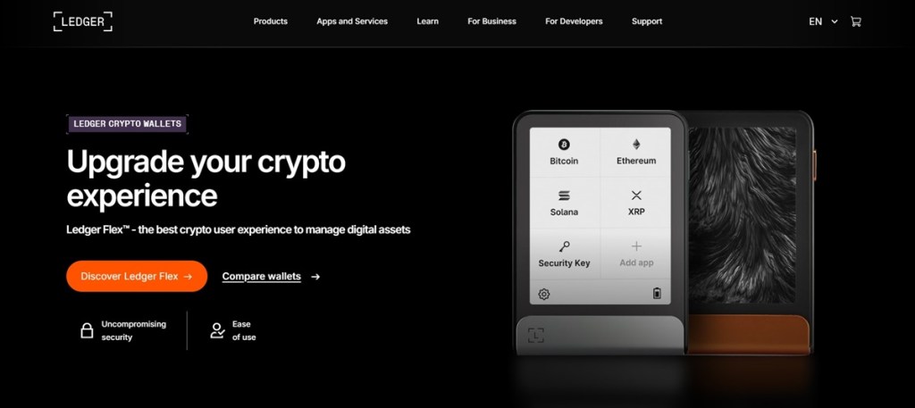 5. Ledger – Sprzętowy DeFi wallet z najwyższym poziomem zabezpieczeń