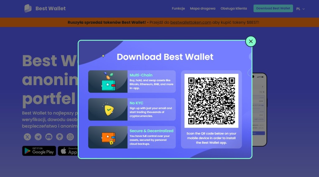 Krok 1 – Pobieranie i instalacja Best Wallet w Polsce