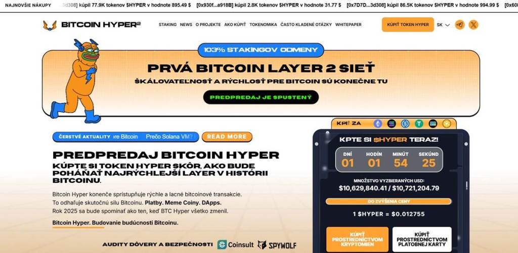 Bitcoin Hyper (HYPER): Layer-2 riešenie prinášajúce nový dych Bitcoinu
