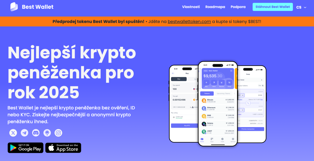Best Wallet - krypto peněženka