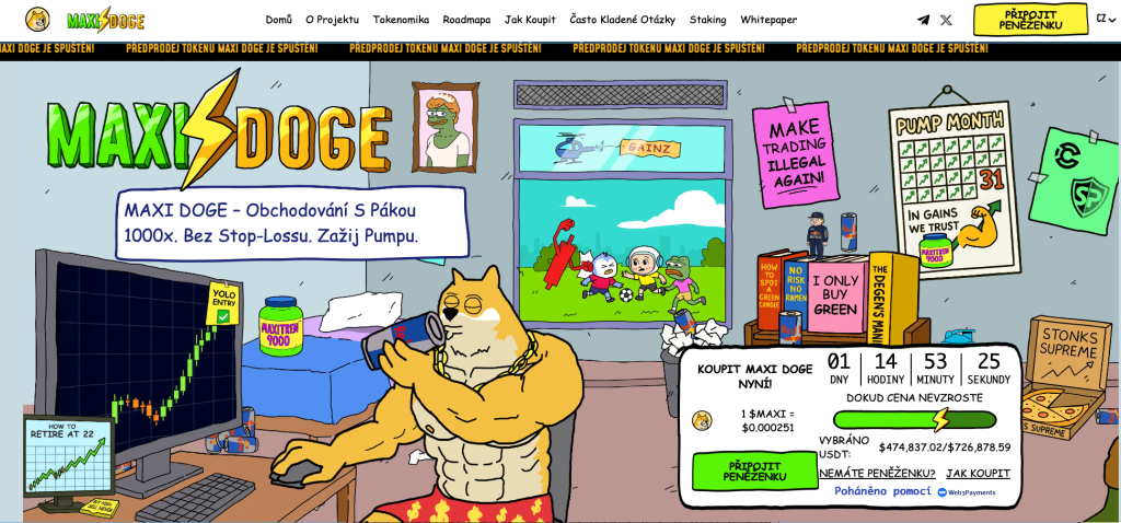 Předprodej Maxi Doge Token