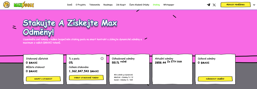 Staking tokenu $MAXI