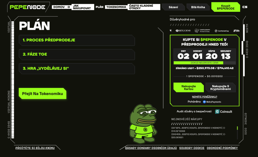 Pepenode - kryptoměny s 1000x potenciálem