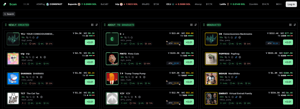 Pump.fun - 1000x kryptoměny