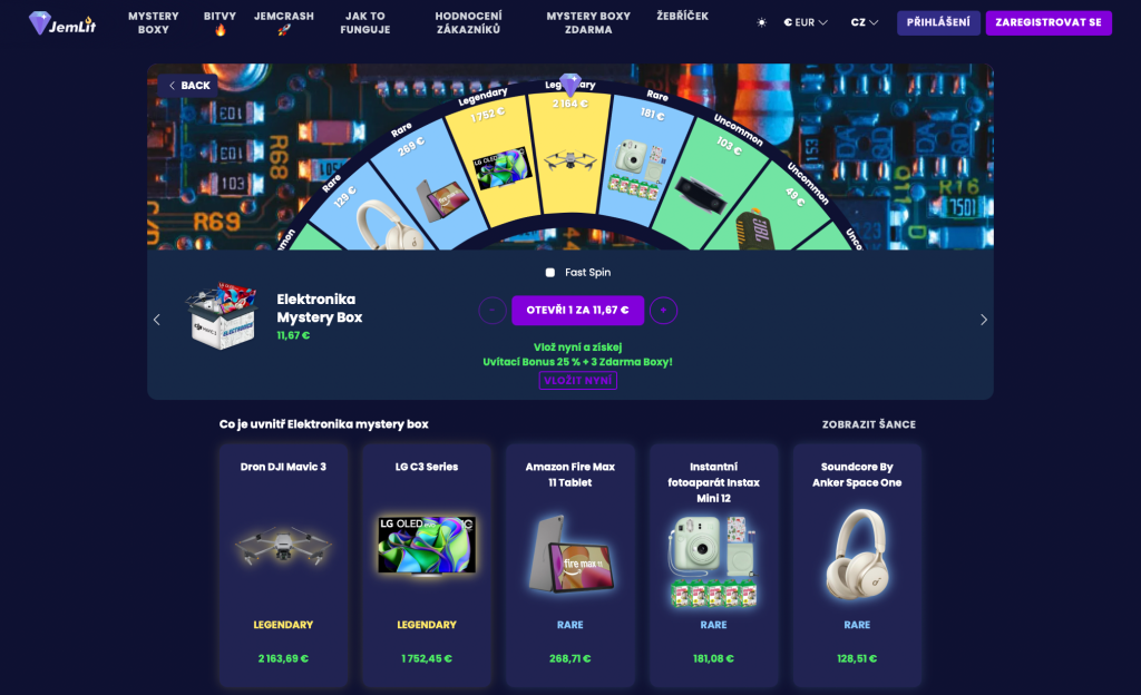 Mystery box elektronika