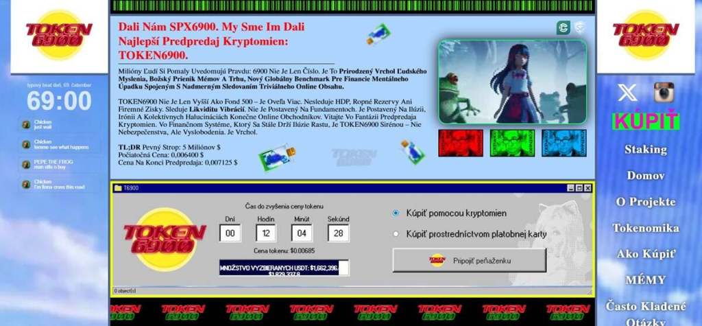 Token6900 Chaos, memy a rast o 2 900 %