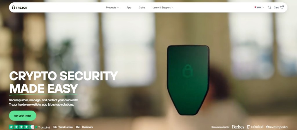 1. Trezor Safe 5 – Najwyższe bezpieczeństwo sprzętowe