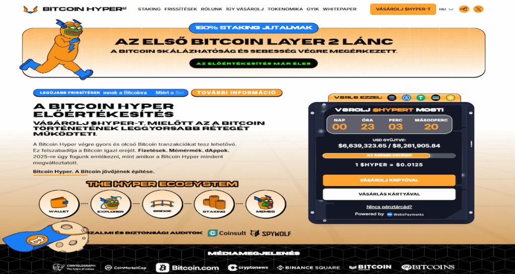 Megérkezett a Bitcoin Hyper ($HYPER): Az új vadkártya