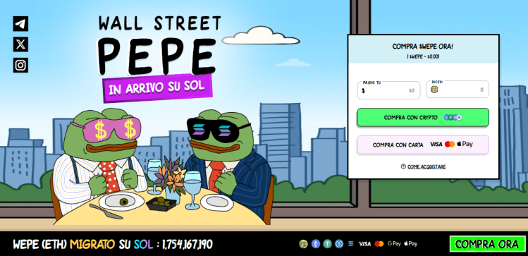 previsioni Wall Street Pepe - home