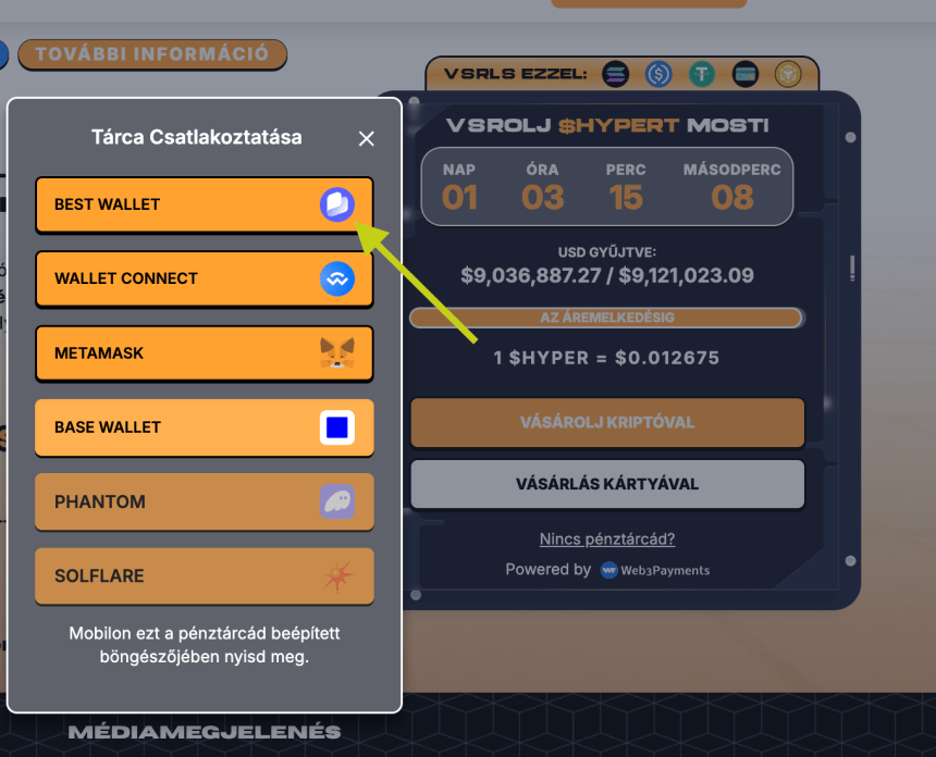 hyper tarca csatlakoztatas