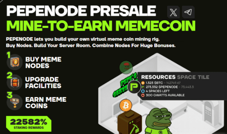 PepeNode presale website. 