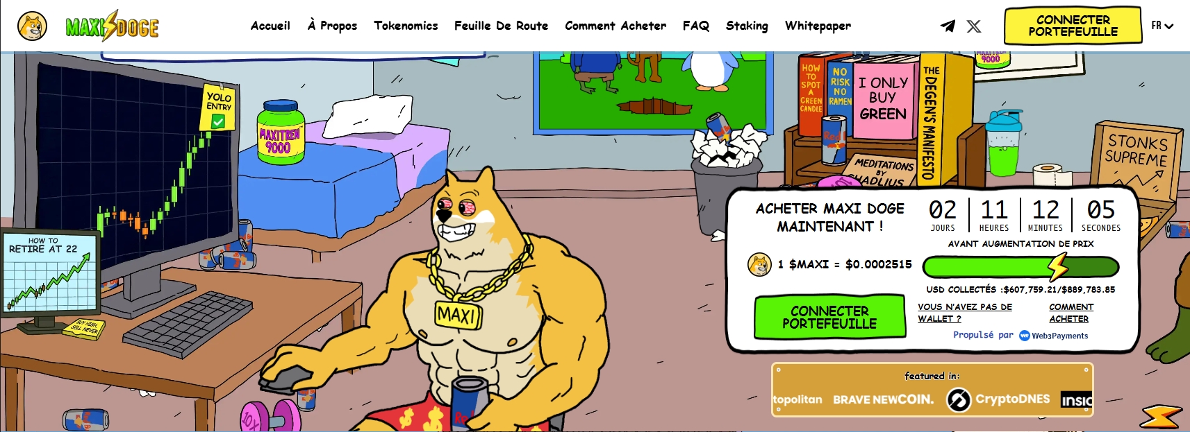 nouveau meme coin Maxi Doge