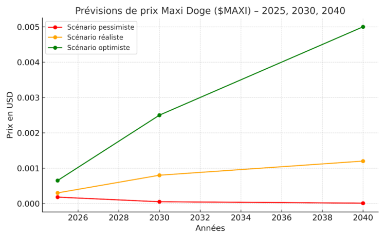 previsiones maxi doge - gráfico