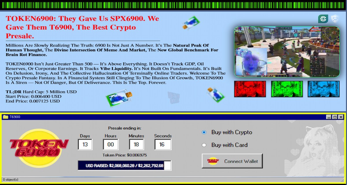 Token6900 (T6900) – Novi meme token s visokim potencijalom rasta